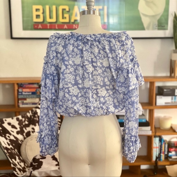 LoveShackFancy Ruffle Popover Top - Picture 5 of 7